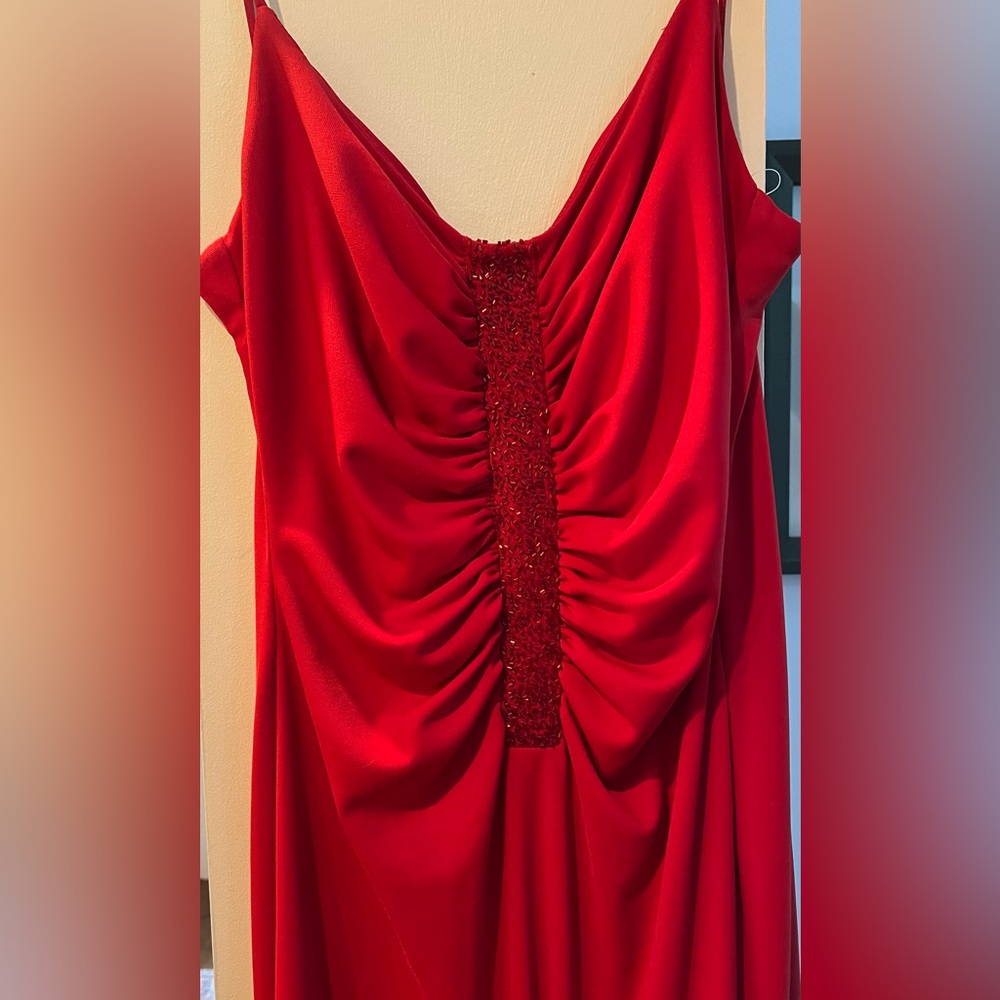 Vintage Scene formal red dress